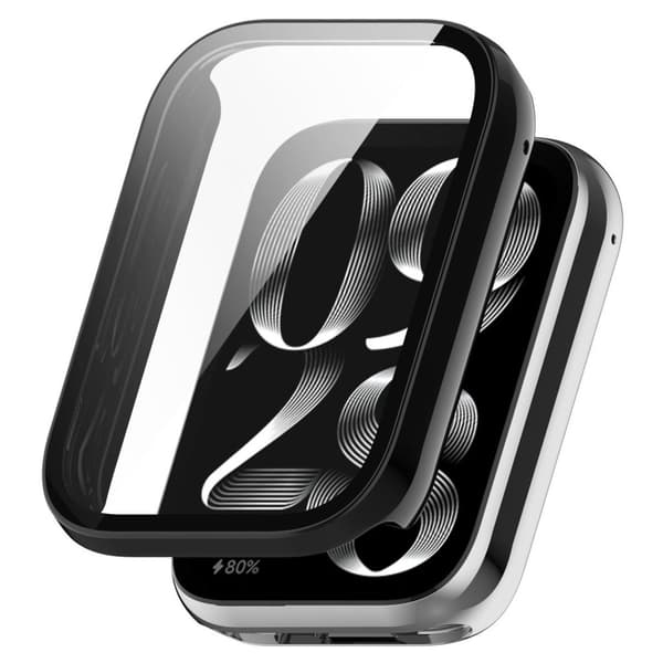 Xiaomi Smart Band 10 Pro Case with Tempered Glass Screen Protector - Black