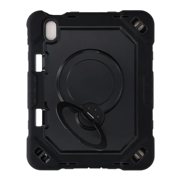 3 Layers multi functional Laptop Case For iPad 11 2025/10 10.9 2022 Black (with hand strap)