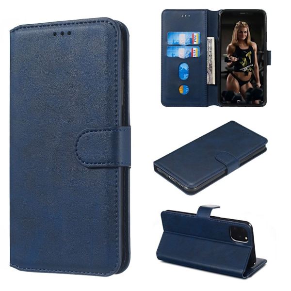 Foldable iPhone 11 Pro wallet case - Blue