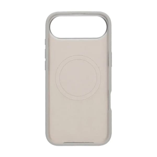 Silicone Mobile Case with Camera Metal Frame for iPhone Air - Gray
