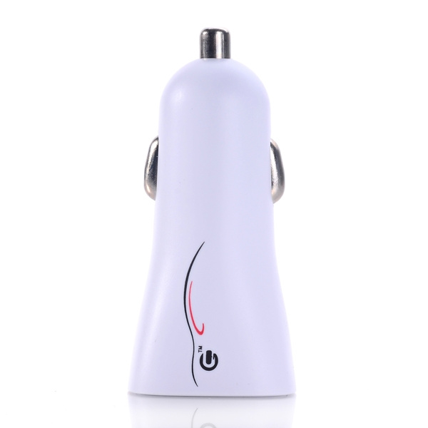 Billaddare USB-A 5V/2.4 A - Vit