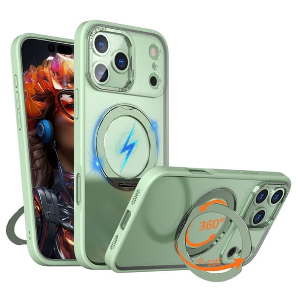 iPhone 18 Pro/17 Pro MagSafe Case with Kickstand - Green