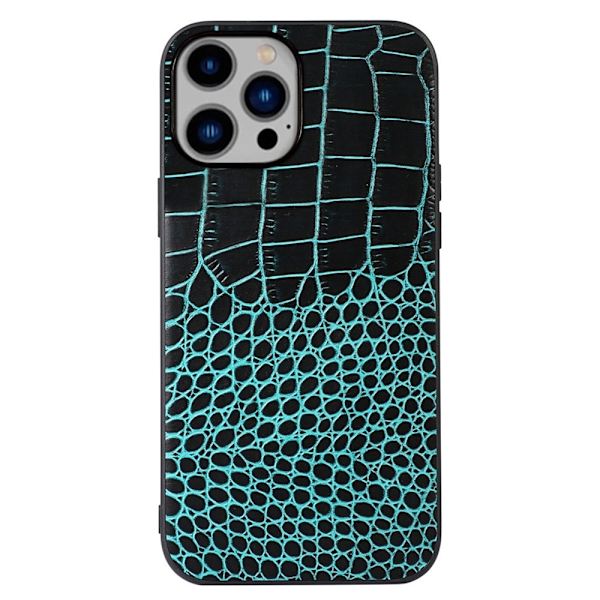 iPhone 14 Plus Crocodile Texture Anti-fall Case - Green