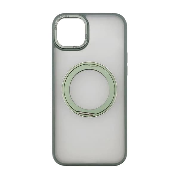 iPhone 15 Plus Skal med MagSafe Stativ Rvelon - Grön