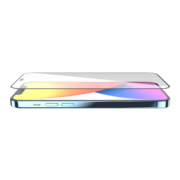 Skärmskydd iPhone 12 Pro Max - 3D Härdat Glas Svart (miljö)