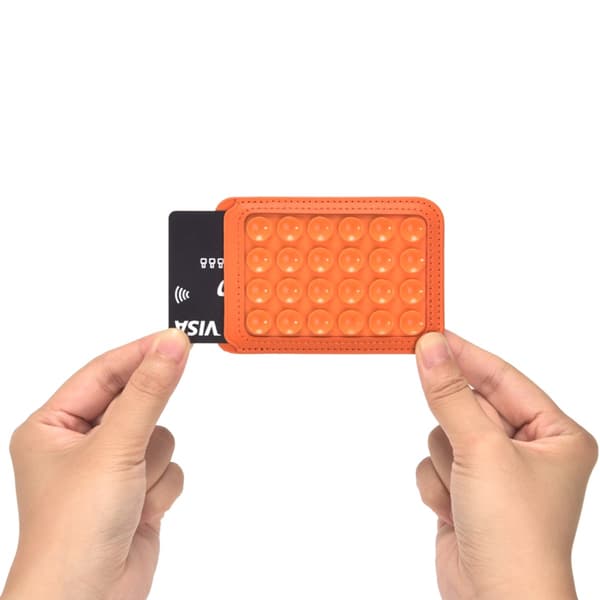 MagSafe Korthållare med Sugproppar och Stativ - Orange