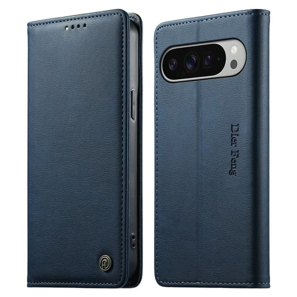DIETFENG Google Pixel 11 Pro XL Wallet Cover RFID Blocking - Blue