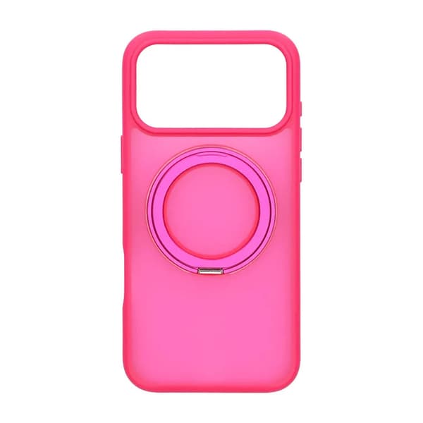 Matte Case 360 rotating bracket Mobile Phone Case For iPhone 17 Pro Max Red