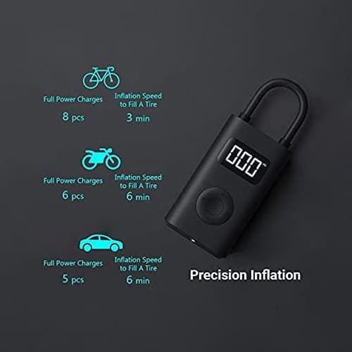 Original Xiaomi Mi Portable Electric Air Compressor/Pump 1S Svart