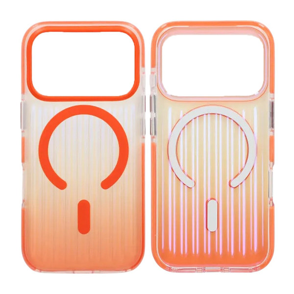 Mobile Case Corrugated MagSafe for iPhone 17 Pro - Orange