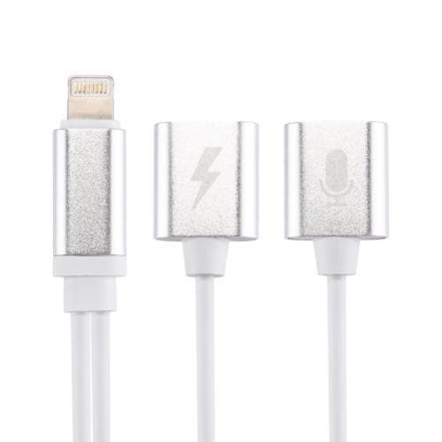 iPhone 7/8/X Adapter, 2x Lightning Svart