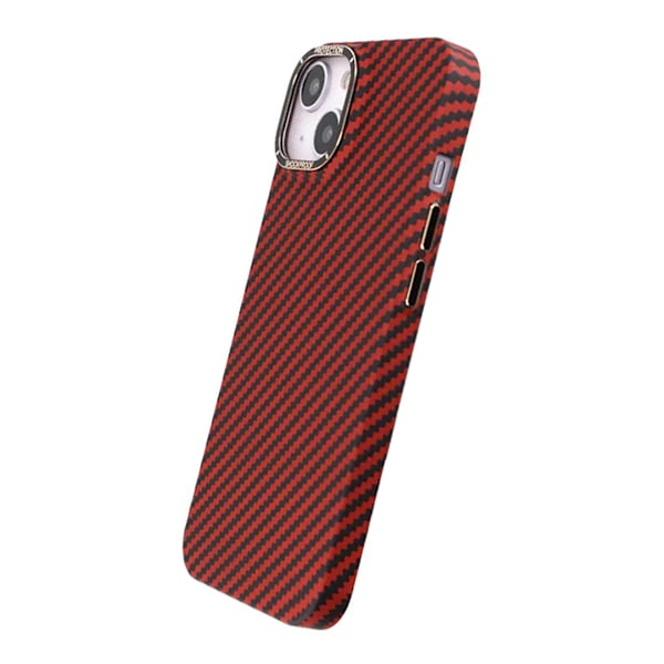 Kolfiber Skal iPhone 14 - Röd