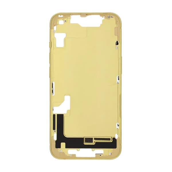iPhone 14 Back Cover Middle Frame OEM Yellow With Small Parts