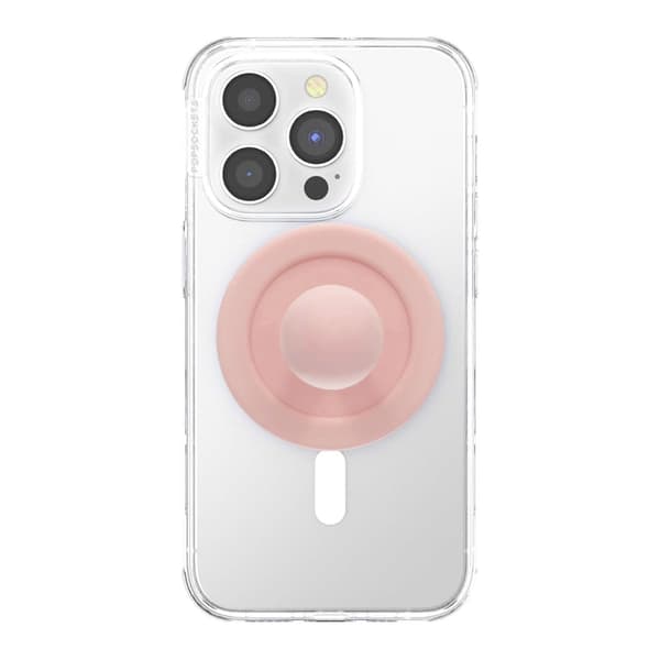 Mushroom Head Silicone MagSafe Magnetic Phone Grip Pink