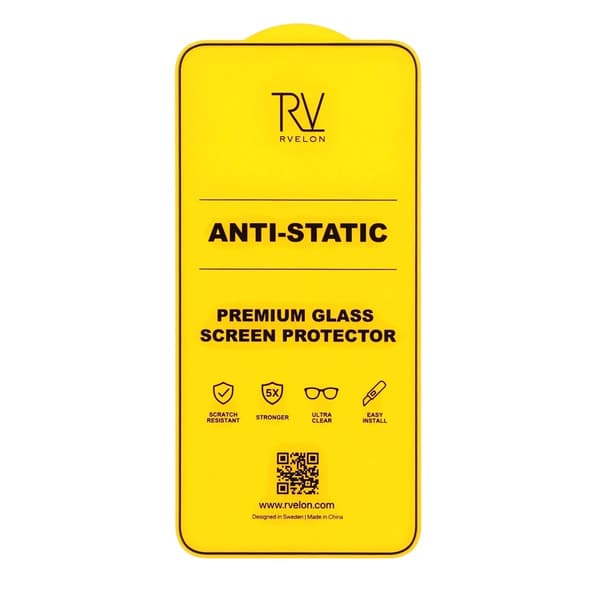 Rvelon Heltäckande Skärmskydd i Härdat Glas för Samsung Galaxy S24 Plus/S25 Plus - Bulk