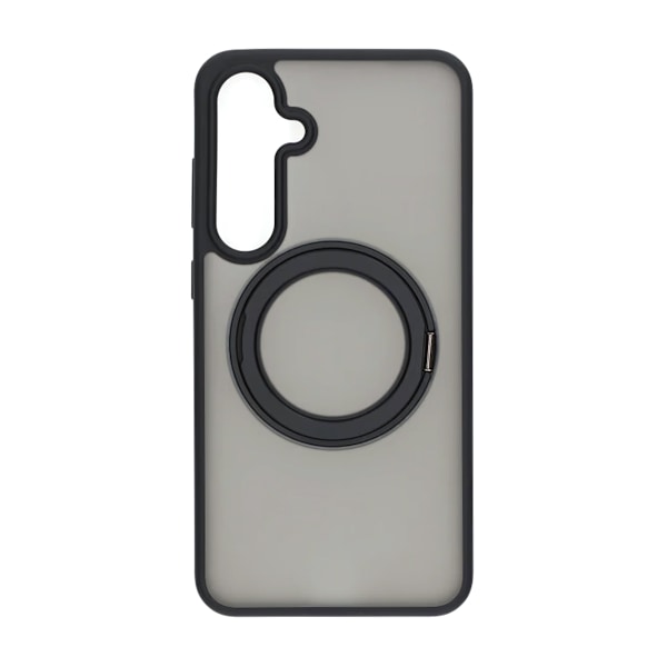 Matte case 360 rotating bracket Mobile Phone Case For Samsung S24 Plus Black