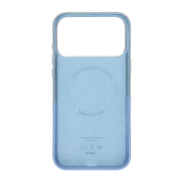 Magnetiskt Mobilskal med Läder Korthållare till iPhone 17 Pro och 18 Pro - Blå