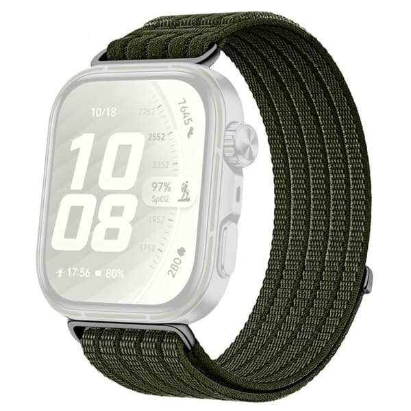 Huawei Watch Fit 5/5 Pro/4/4 Pro/3 Nylon Watch Strap - Dark Green