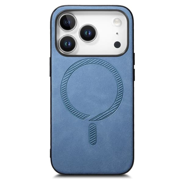 iPhone 18 Pro Max/17 Pro Max MagSafe Case in PU-leather - Blue