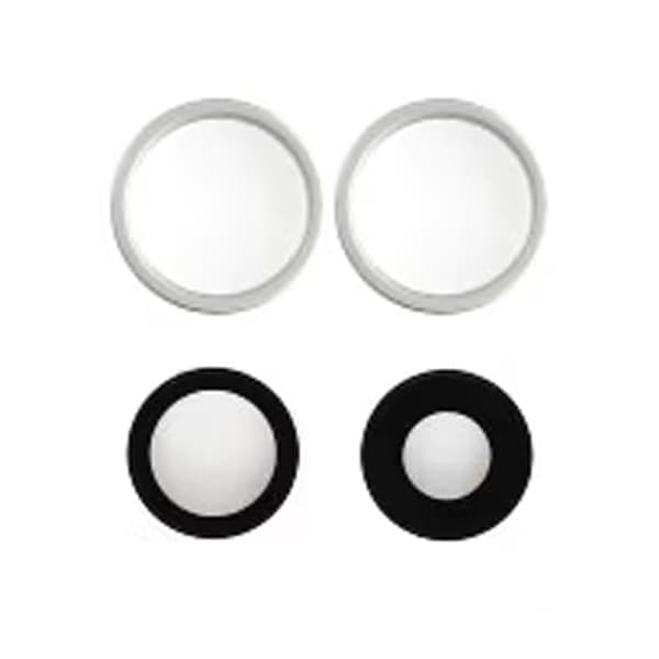 iPhone 16/16 Plus Kameralins med metallram - Vit