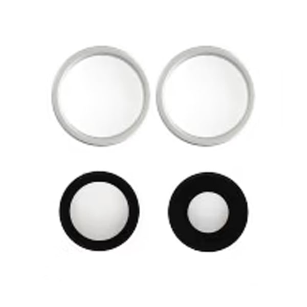 iPhone 16 and 16 Plus Camera Lens with Metal Frame - White