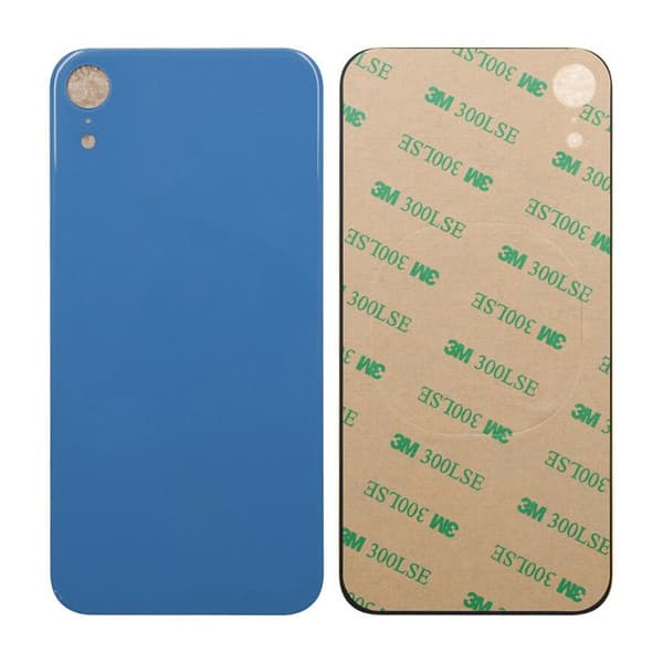 iPhone XR Back Glass with Adhesive Tape - Blue