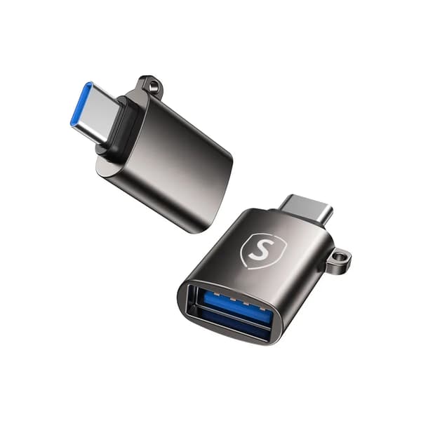 SiGN USB-A till USB-C Adapter Svart