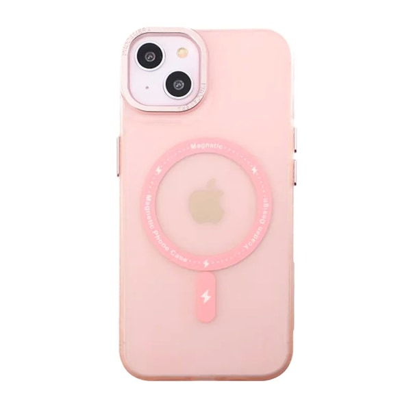 iPhone 14 Plus Mobilskal med MagSafe - Frostat Rosa