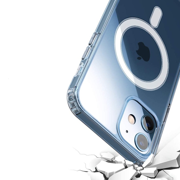 Phone 12 Mini Stöttåligt MagSafe Skal - Transparent