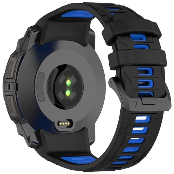 Garmin Instinct 3 45mm Watch Strap in Silicone - Black, Blue