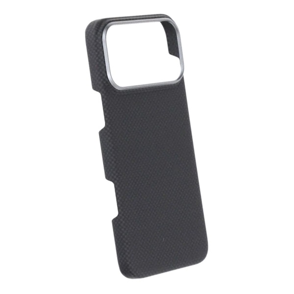 Kevlar Woven Magnetic Case - iPhone 17 Pro Max Black Plain Weave