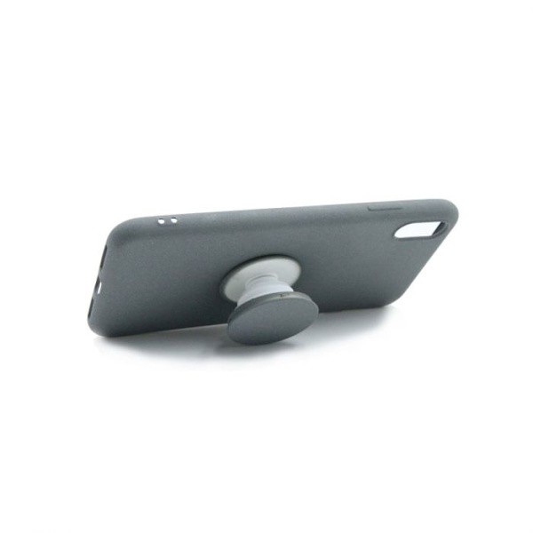 iPhone XS Max Skal Med Kickstand Stativ TPU - Grå