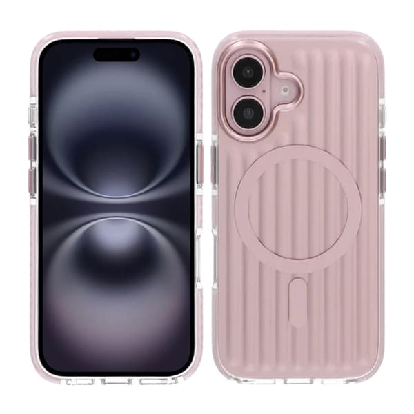 Patterned TPU Case for iPhone 16 with MagSafe - Pink