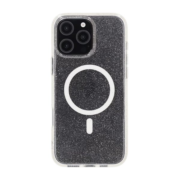 iPhone 16 Pro Max Rvelon TPU Mobile Case with MagSafe - Glitter White