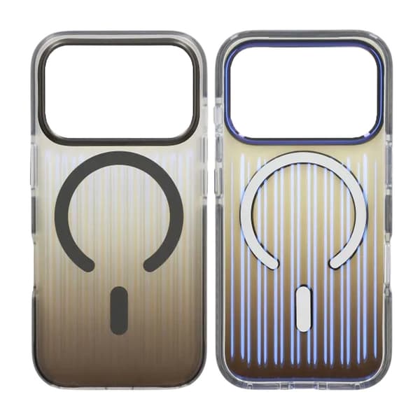Corrugated MagSafe Mobile Case for iPhone 17 Pro Max - Gray