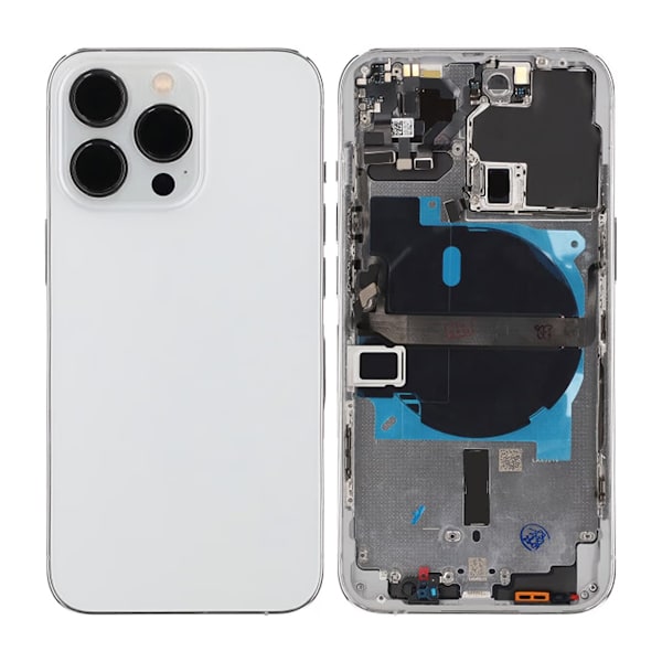 iPhone 13 Pro Back Cover with Complete Frame OEM - Silver