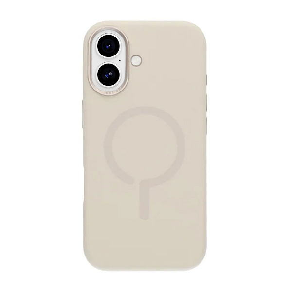 Mobile Case Silicone with Camera Metal Frame for iPhone 17 - White