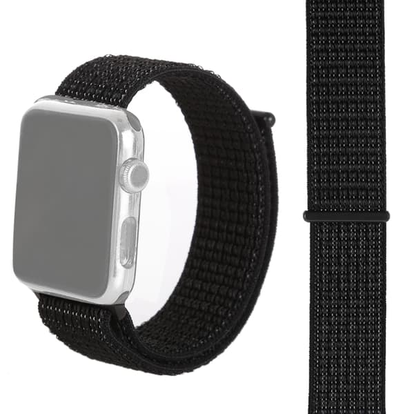Apple Watch 38/40/41/42mm Velcro Watch Strap - Black