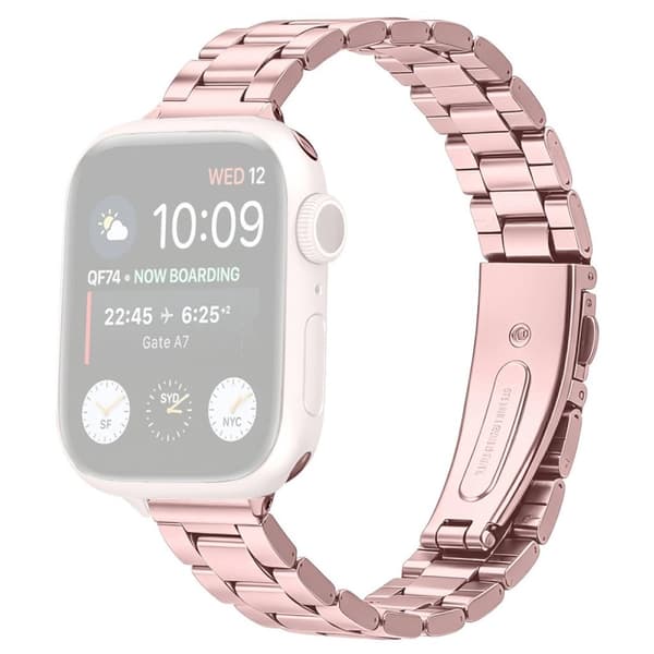 Apple Watch 49/46/44/42mm Stainless Steel Watch Strap - Pink