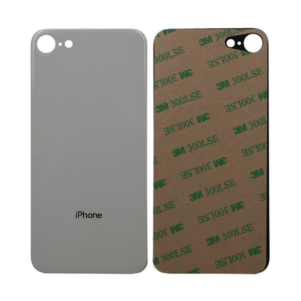 iPhone 8 Back Glass with Adhesive Tape - White