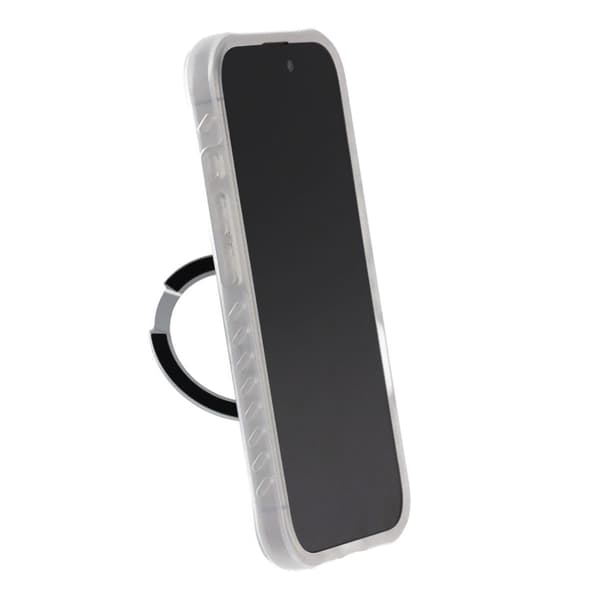 Armor Matte Frosted Magnetic Case with 360° Rotatable Kickstand - iPhone 16 Pro White