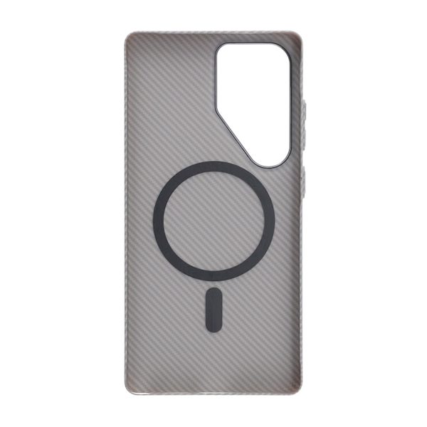 Samsung Galaxy S25 Ultra Mobile Case Carbon Patterned - Gray