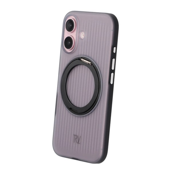 iPhone 16 Rvelon Case Rotating Magnet Stand - Black