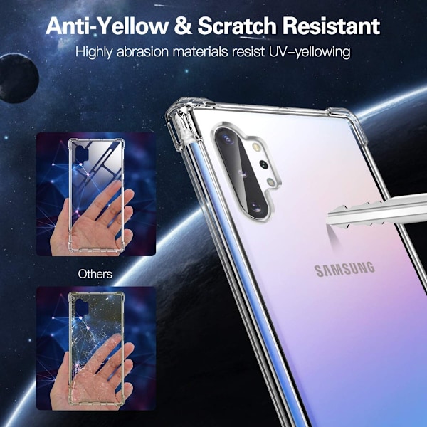 Stöttåligt Mobilskal Samsung Galaxy Note 10 Plus - Transparent