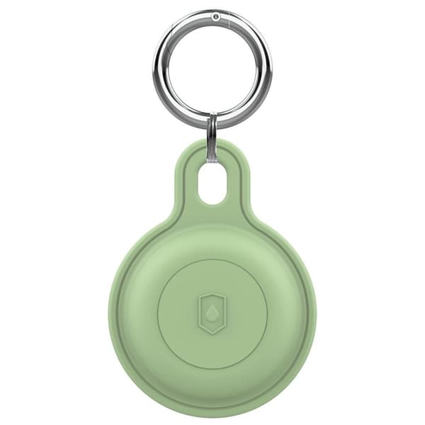Apple AirTag Waterproof Case with Buckle - Light Green