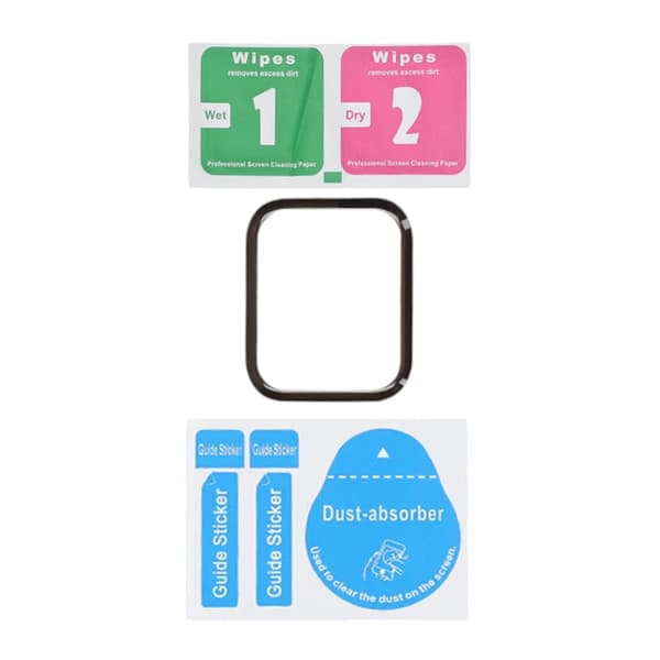 Screen Protector Apple Watch Series 7 45mm Full Coverage Tempered Glass - Black