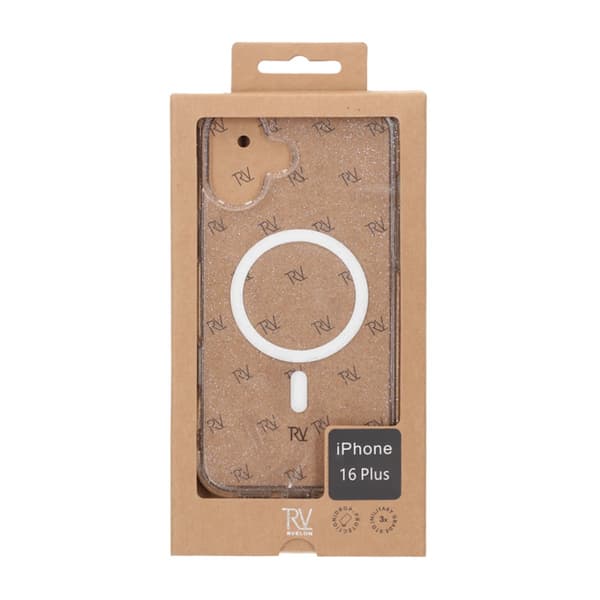 iPhone 16 Plus Rvelon TPU Mobile Case with MagSafe - Glitter White