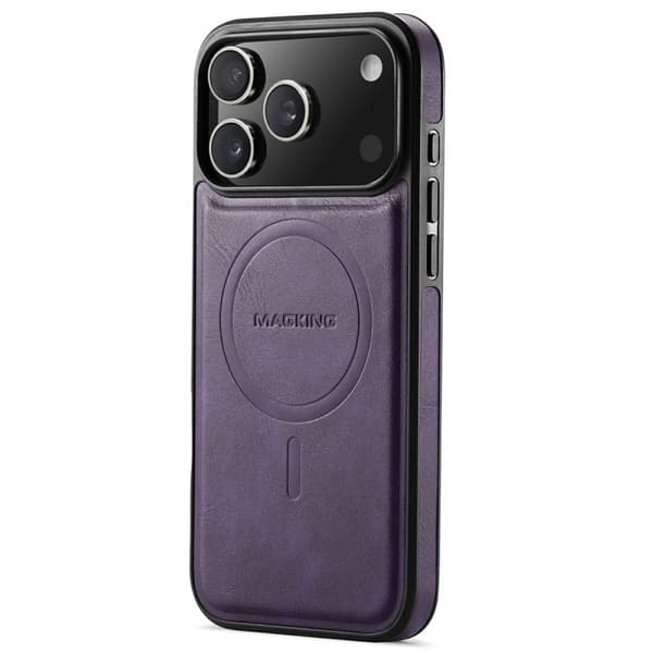 MAGKING K1 iPhone 18 Pro Max / 17 Pro Max MagSafe Case PU-leather - Purple