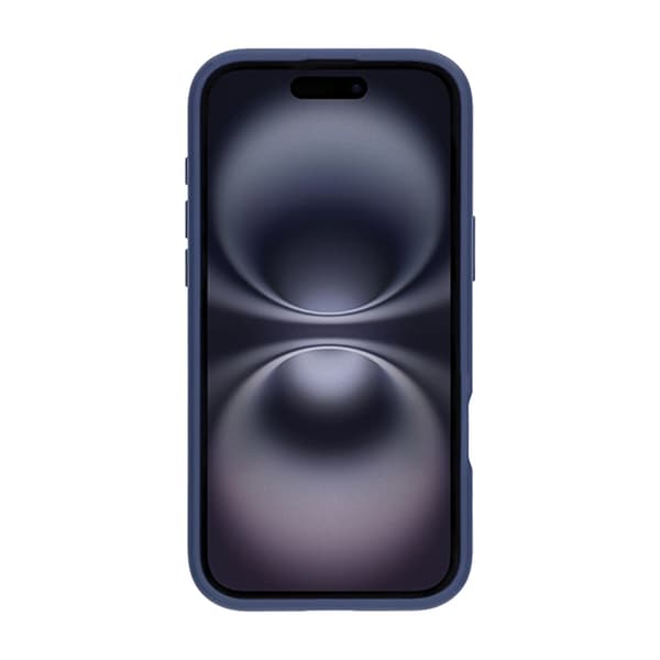 Matte case 360 ​​rotating bracket Mobile Phone Case For iPhone 16 Plus Blue