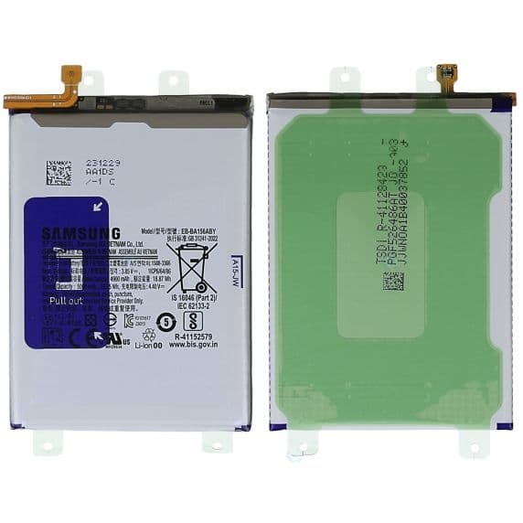 Samsung Galaxy A15 4G/5G (SM-A155F/SM-A156B) Batteri Svart